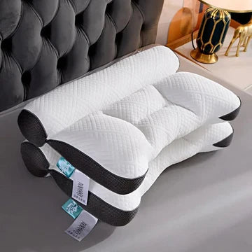 Ergonomic Goose Down Pillow, Cervical Support Comfort Down Pillow, Sleep Enhancing Pillow