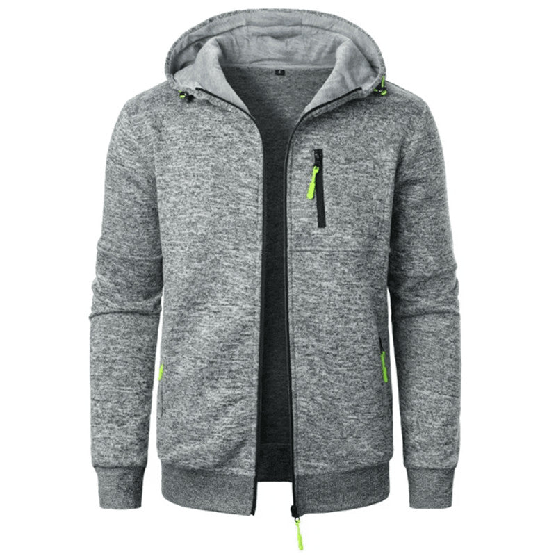 Mens Oversized Hoodie Jacket Winter Warm Zipper Sweatshirt