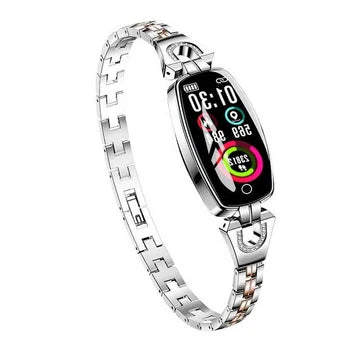 Waterproof Smart Fitness Bracelet w/ HR & BP Monitor For Women