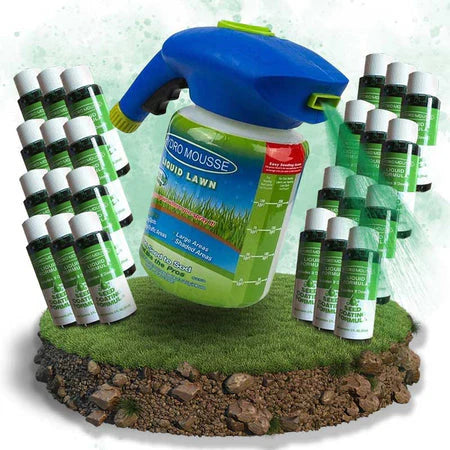 Liquid Lawn Hydro Mousse Spray On Grass Seed