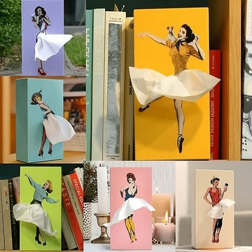 Flying Skirt Tissue Box