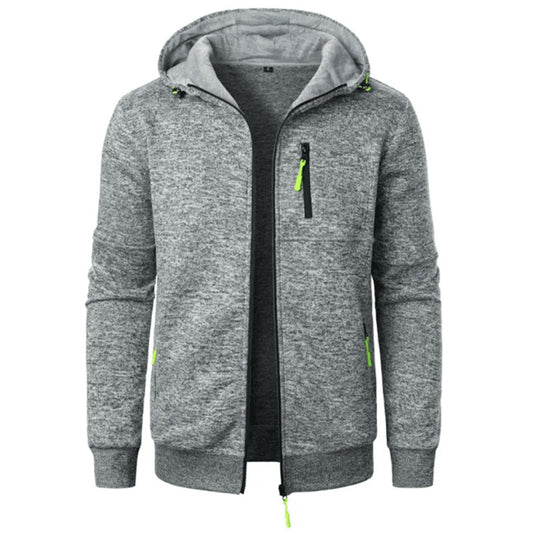 Mens Oversized Hoodie Jacket Winter Warm Zipper Sweatshirt