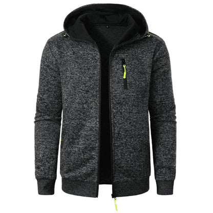 Mens Oversized Hoodie Jacket Winter Warm Zipper Sweatshirt