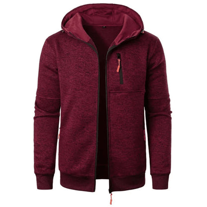 Mens Oversized Hoodie Jacket Winter Warm Zipper Sweatshirt