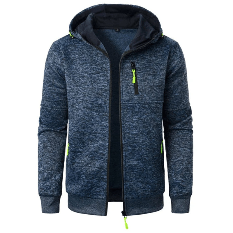 Mens Oversized Hoodie Jacket Winter Warm Zipper Sweatshirt