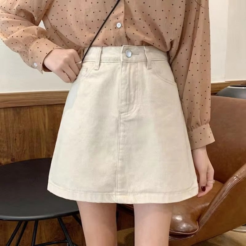 Summer Denim Short Skirt for Women, High Waist Sexy Tight Fit | Y2K Bag Hip Mini Skirt, Stretchy Jeans Skirt for Ladies